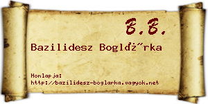 Bazilidesz Boglárka névjegykártya